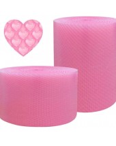 Papier bulle rose coeur